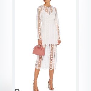 Alice McCall Like a Dream Lace Midi Dress in porcelain. Size 6. NWT, never worn